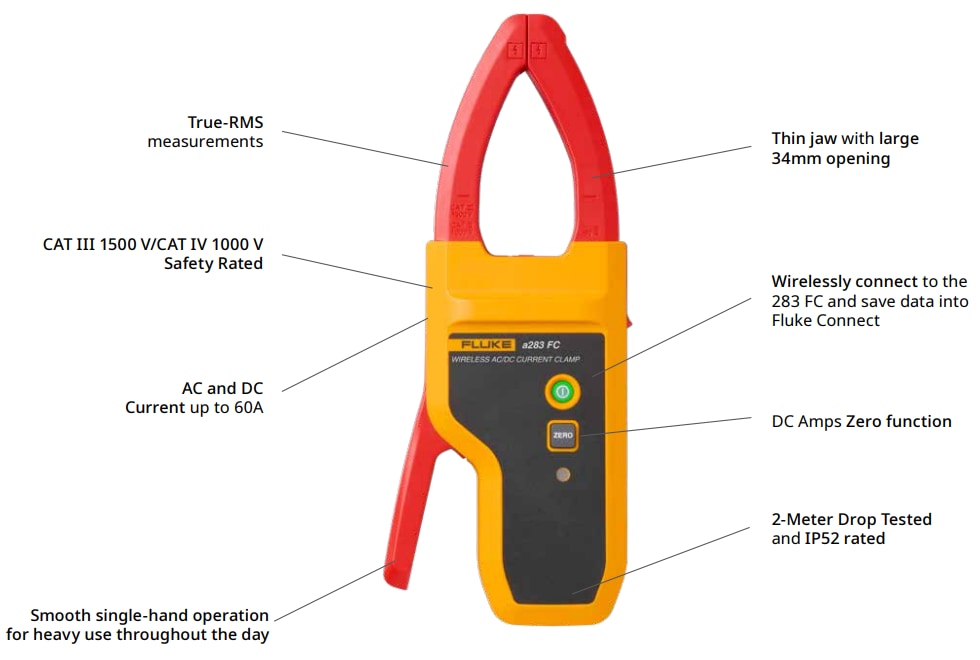 Fluke 283 FC/PV Digital Multimeters & Current Clamp
